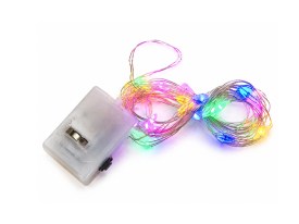 Mini luz alambre multicolor con pilas